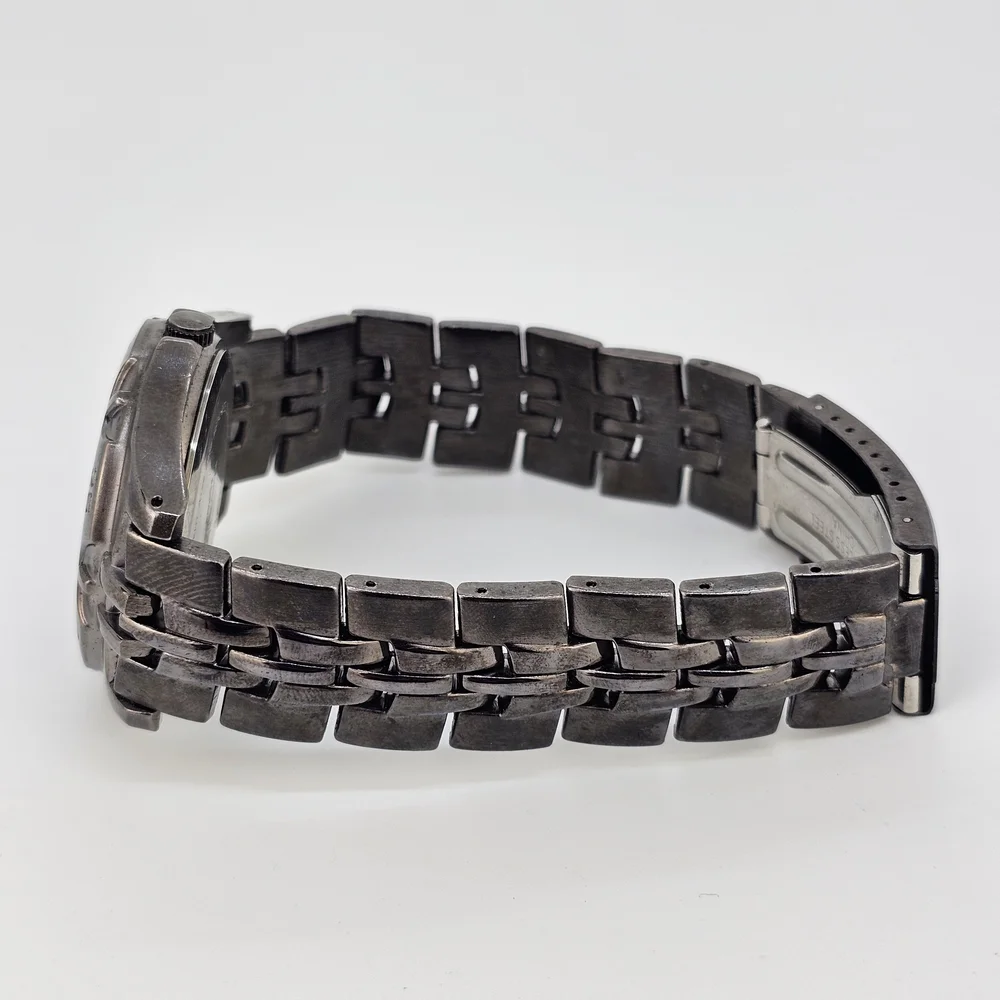 40MM‎ Men's Analog Watch Black Dial Date Black Bracelet Band 8.5